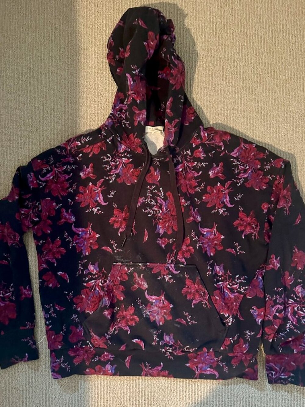 Rag & Bone floral hooded sweatshirt, XS